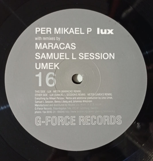 Per Mikael P - Lux (Vynil 12" - Importado Suécia - USADO)