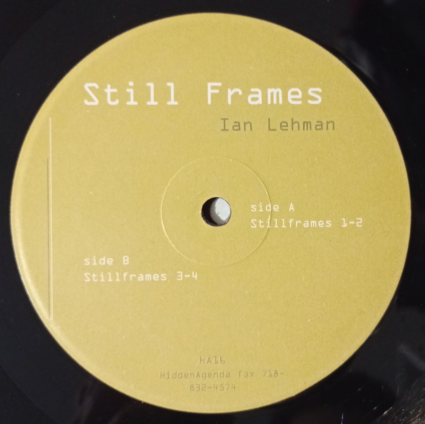 Ian Lehman - Still Frames (Vynil 12" - Importado USA - USADO)