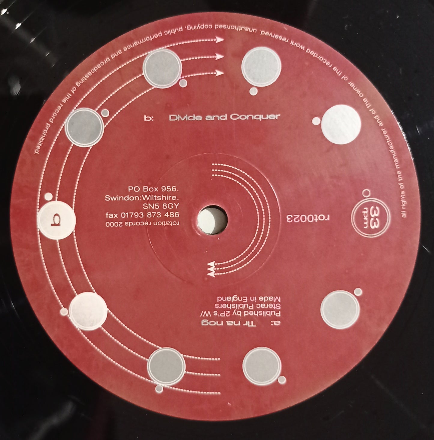 Steve Rachmad - Tir Na Nog (Vynil 12" - Importado Inglaterra - USADO)