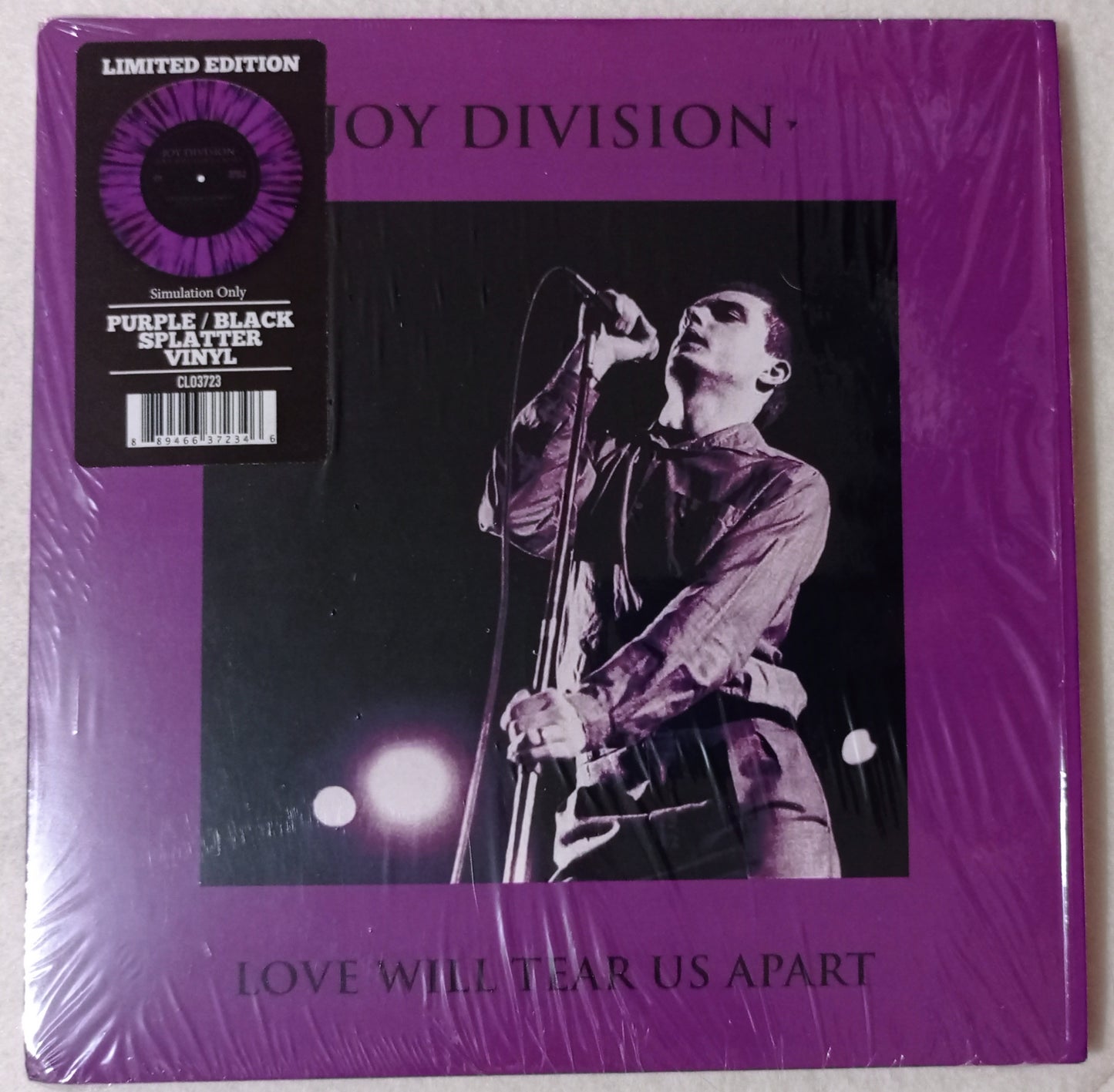 Joy Division - Love Will Tear Us Apart (Splatter Vinyl 7" Purple/Black - Importado Canadá - NOVO)