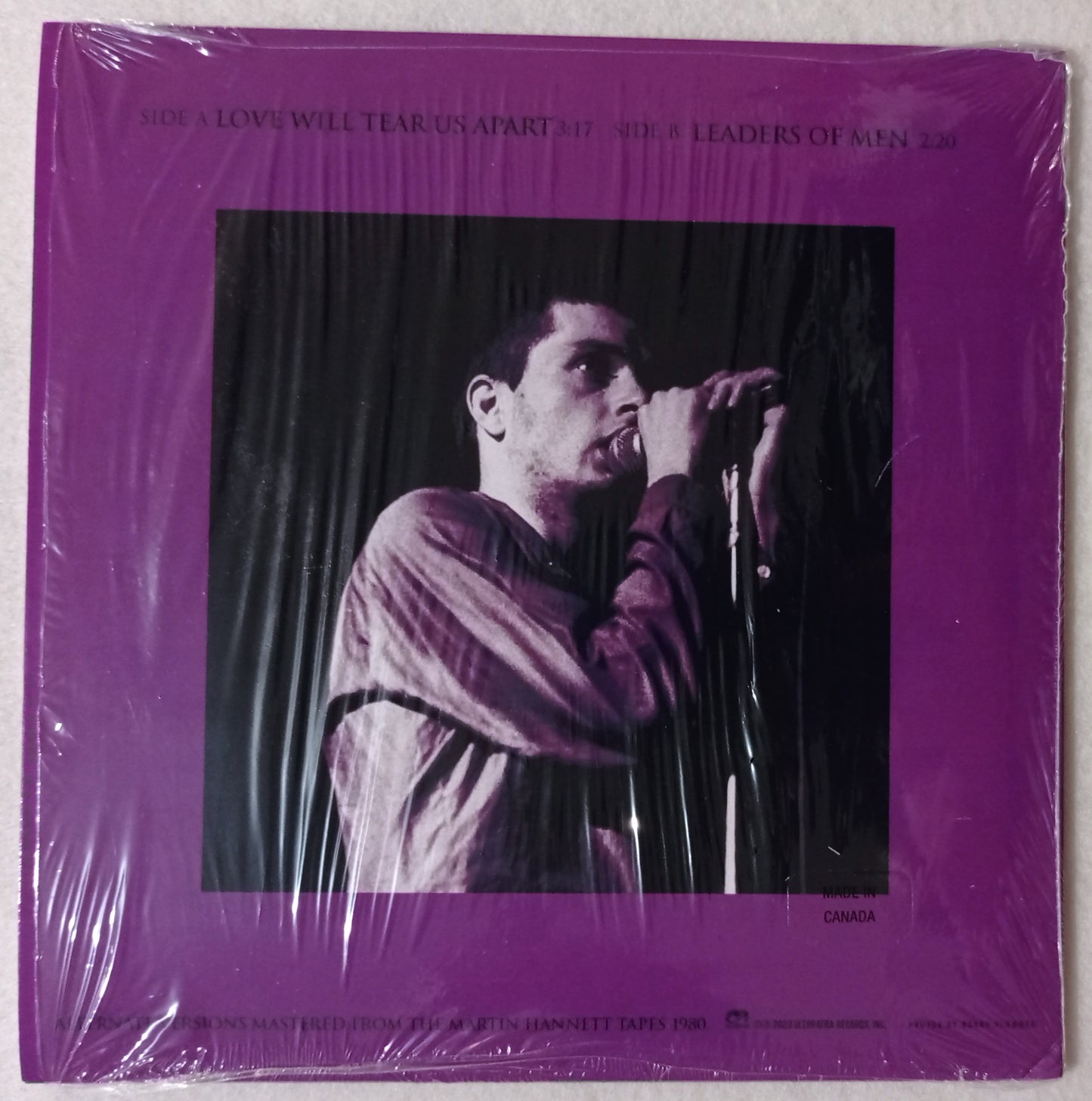 Joy Division - Love Will Tear Us Apart (Splatter Vinyl 7" Purple/Black - Importado Canadá - NOVO)