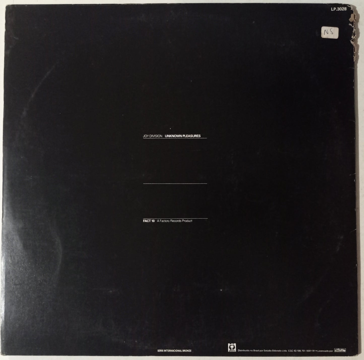 Joy Division - Unknown Pleasures (LP - Nacional - USADO)