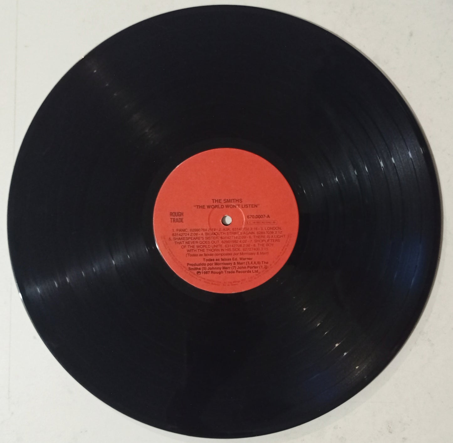 The Smiths - The World Won't Listen (LP - Nacional - USADO)