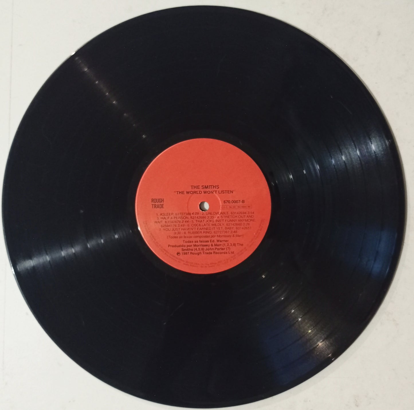 The Smiths - The World Won't Listen (LP - Nacional - USADO)