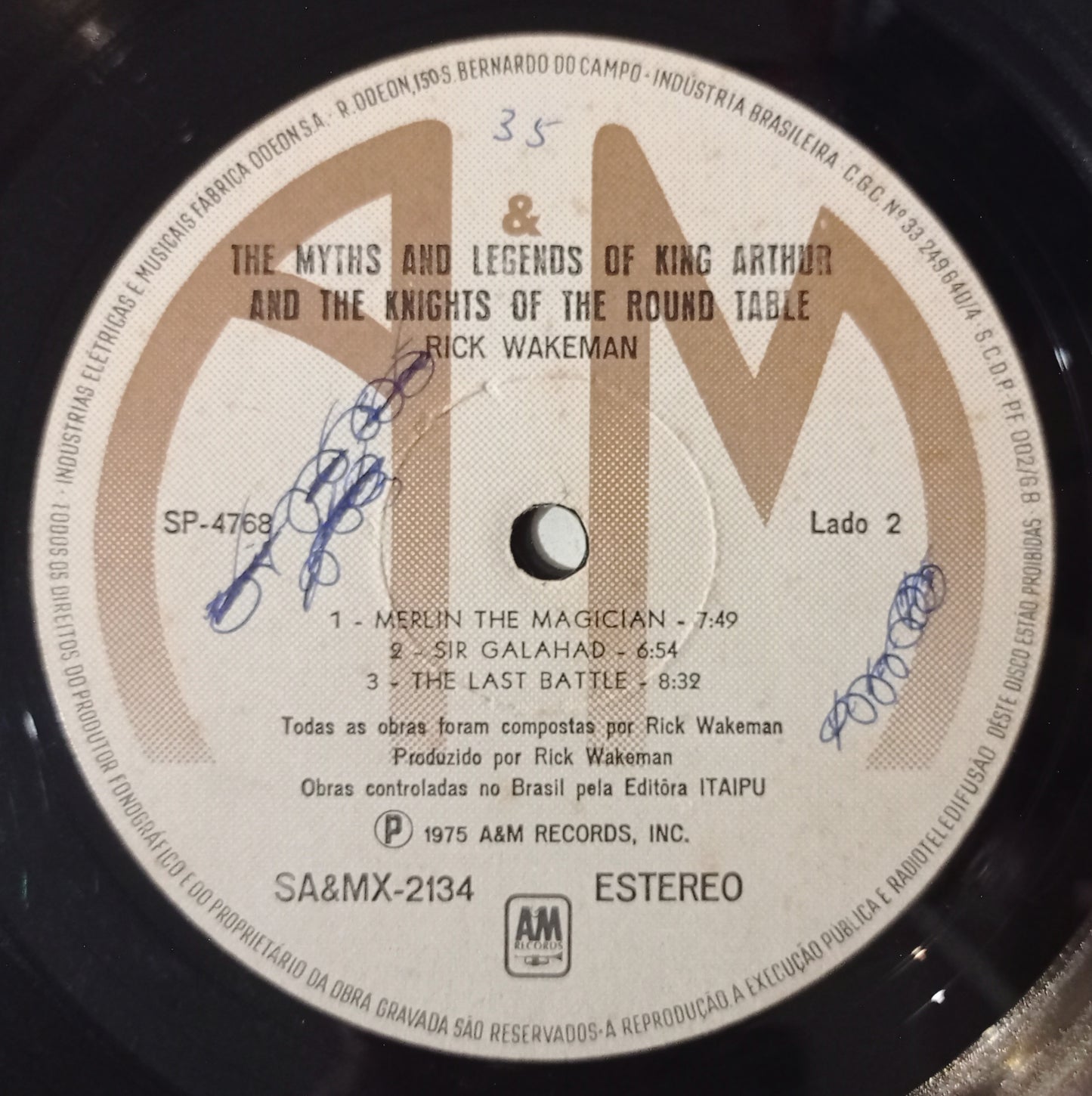 Rick Wakeman - The Myths And Legends Of King Arthur And The Knights Of The Round Table (LP - Nacional - USADO)