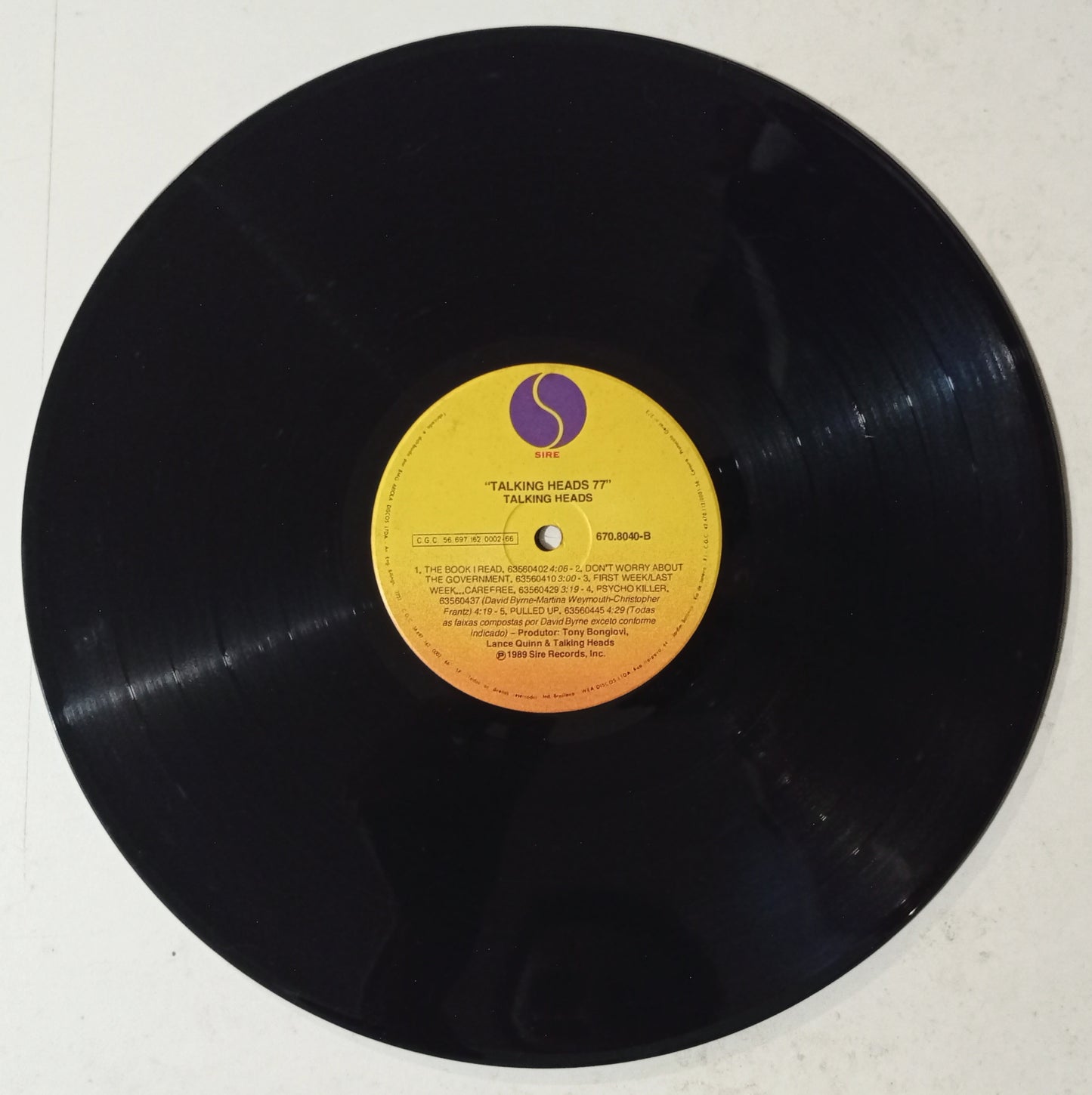 Talking Heads -Talking Heads: 77 (LP - Nacional - USADO)