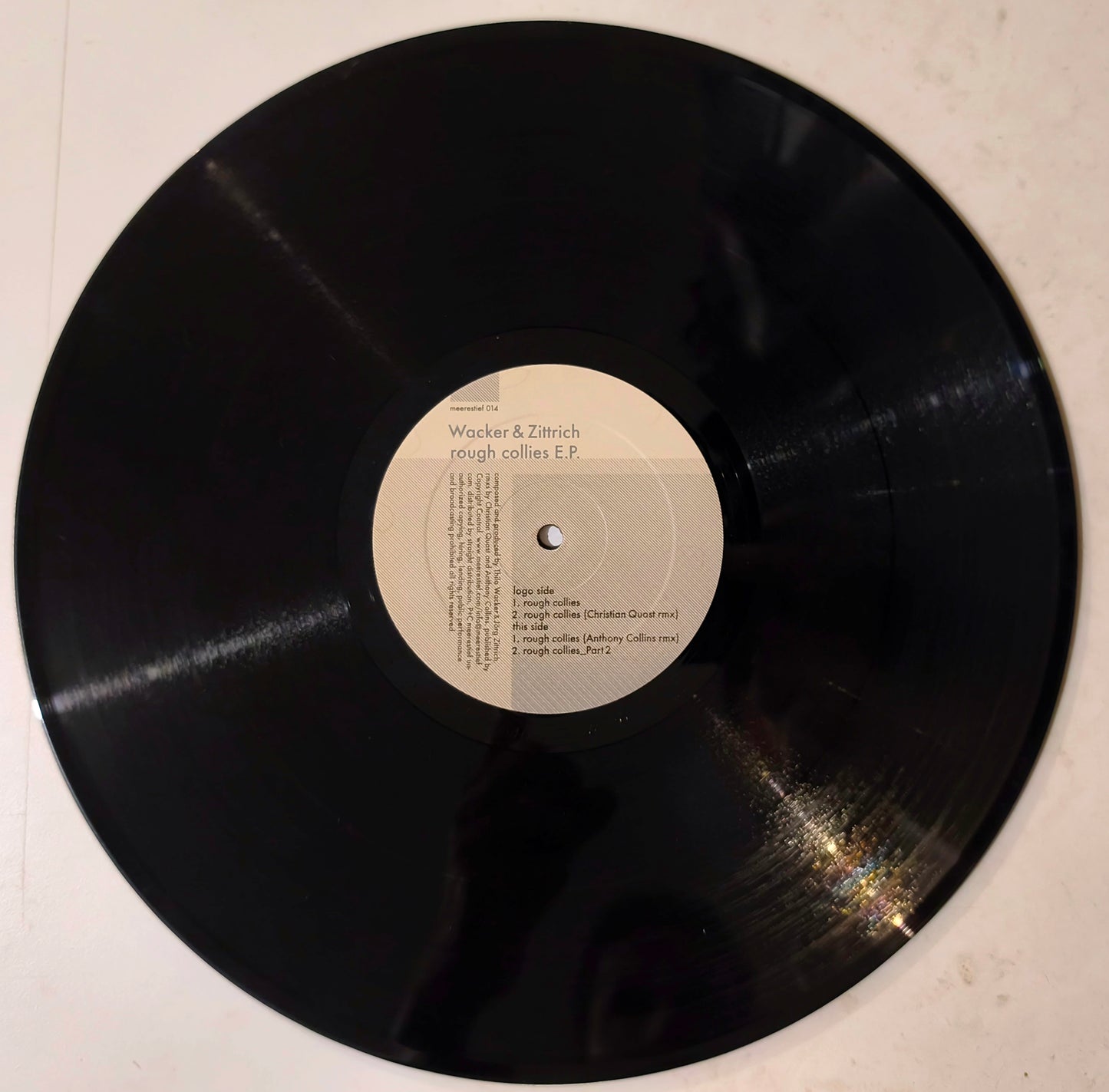 Wacker & Zittrich - Rough Collies EP (Vynil 12" - Importado Alemanha - USADO)