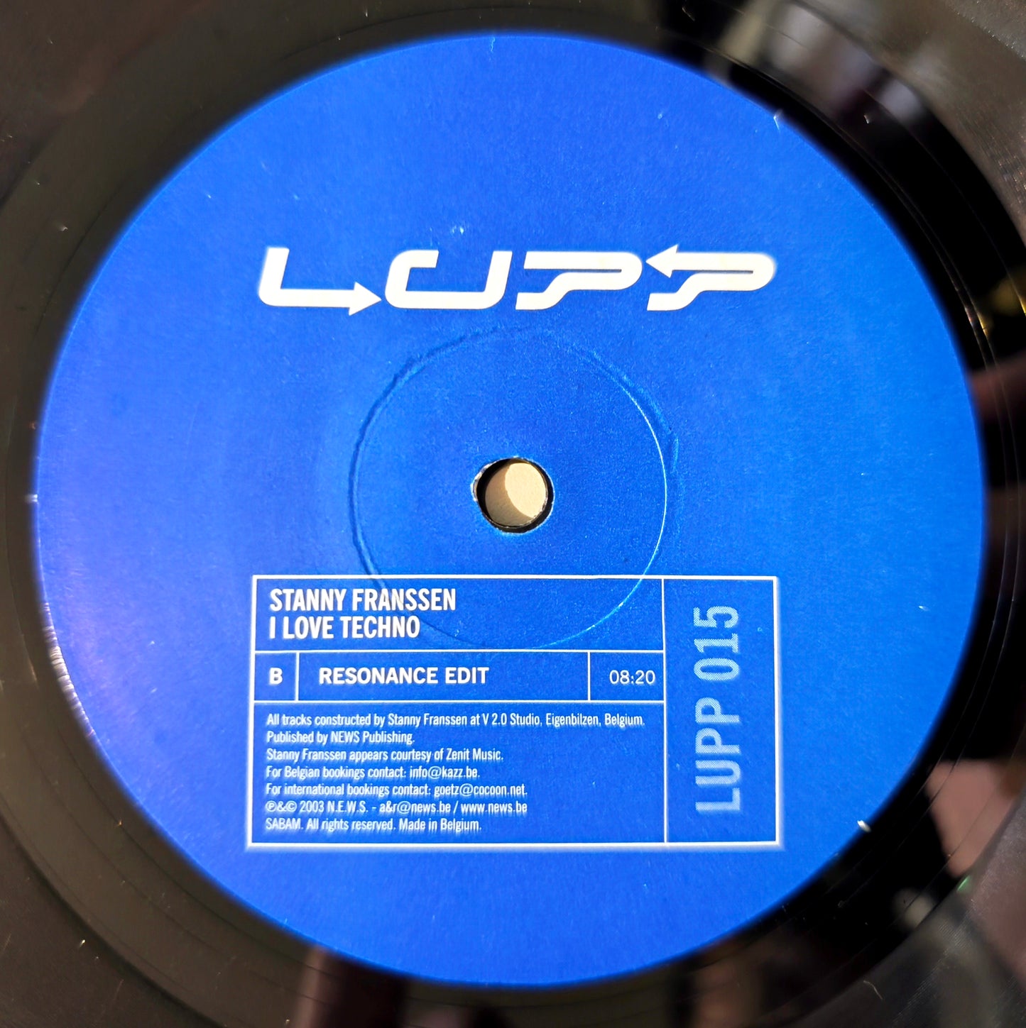Stanny Franssen -  I ♥ Techno Anthem 2003 (Vinil 12" - Importado Bélgica - USADO)