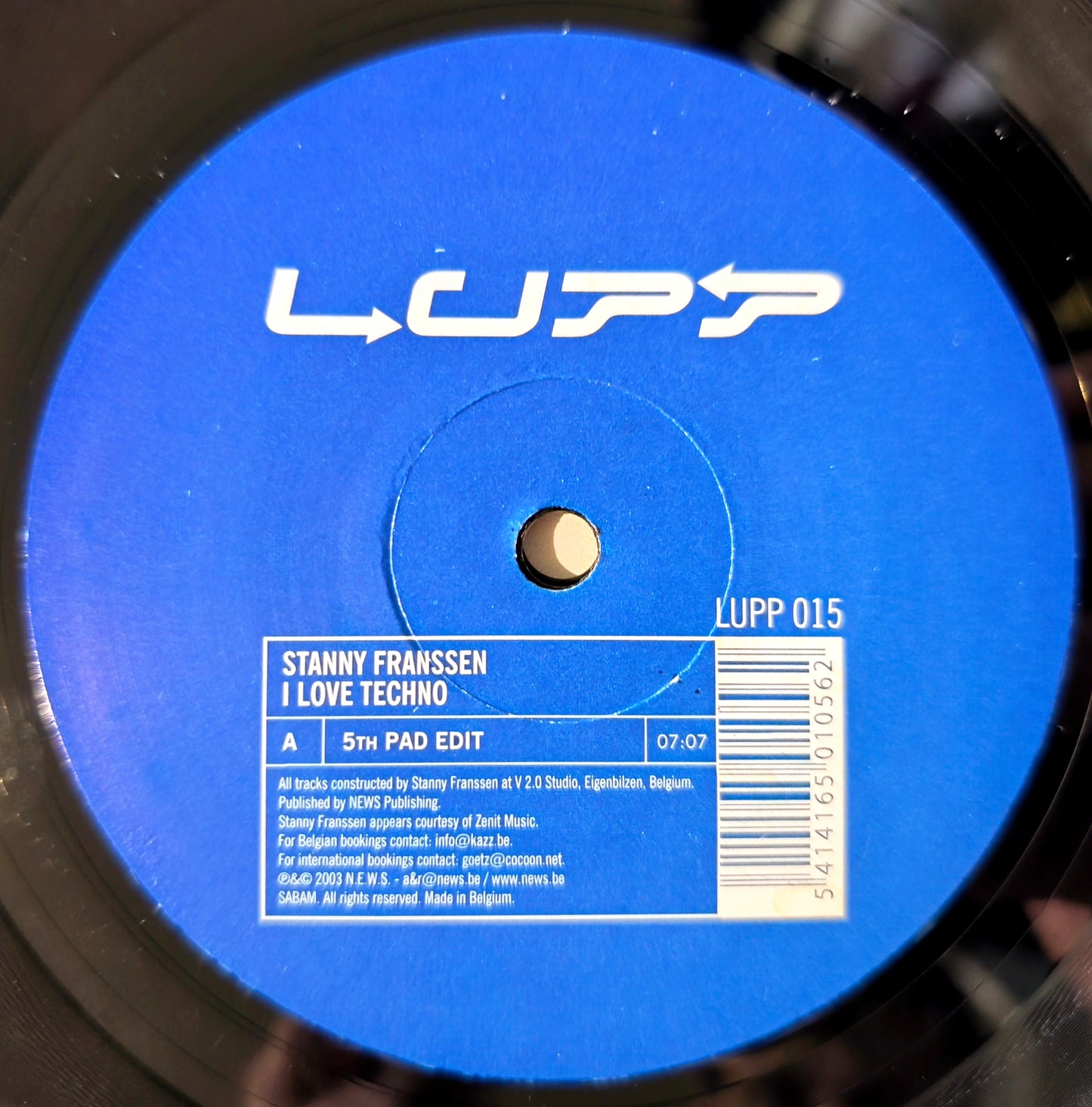 Stanny Franssen -  I ♥ Techno Anthem 2003 (Vinil 12" - Importado Bélgica - USADO)