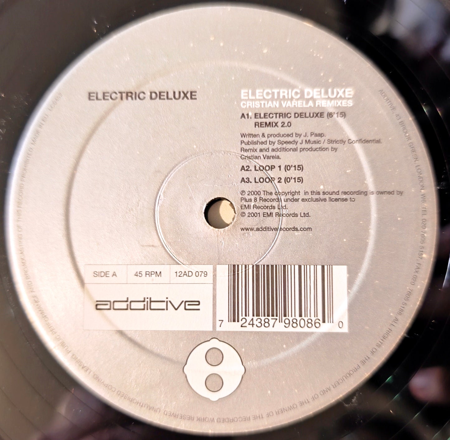 Electric Deluxe - Electric Deluxe (Cristian Varela Remixes) (Vinil 12" - Importado Inglaterra - USADO)