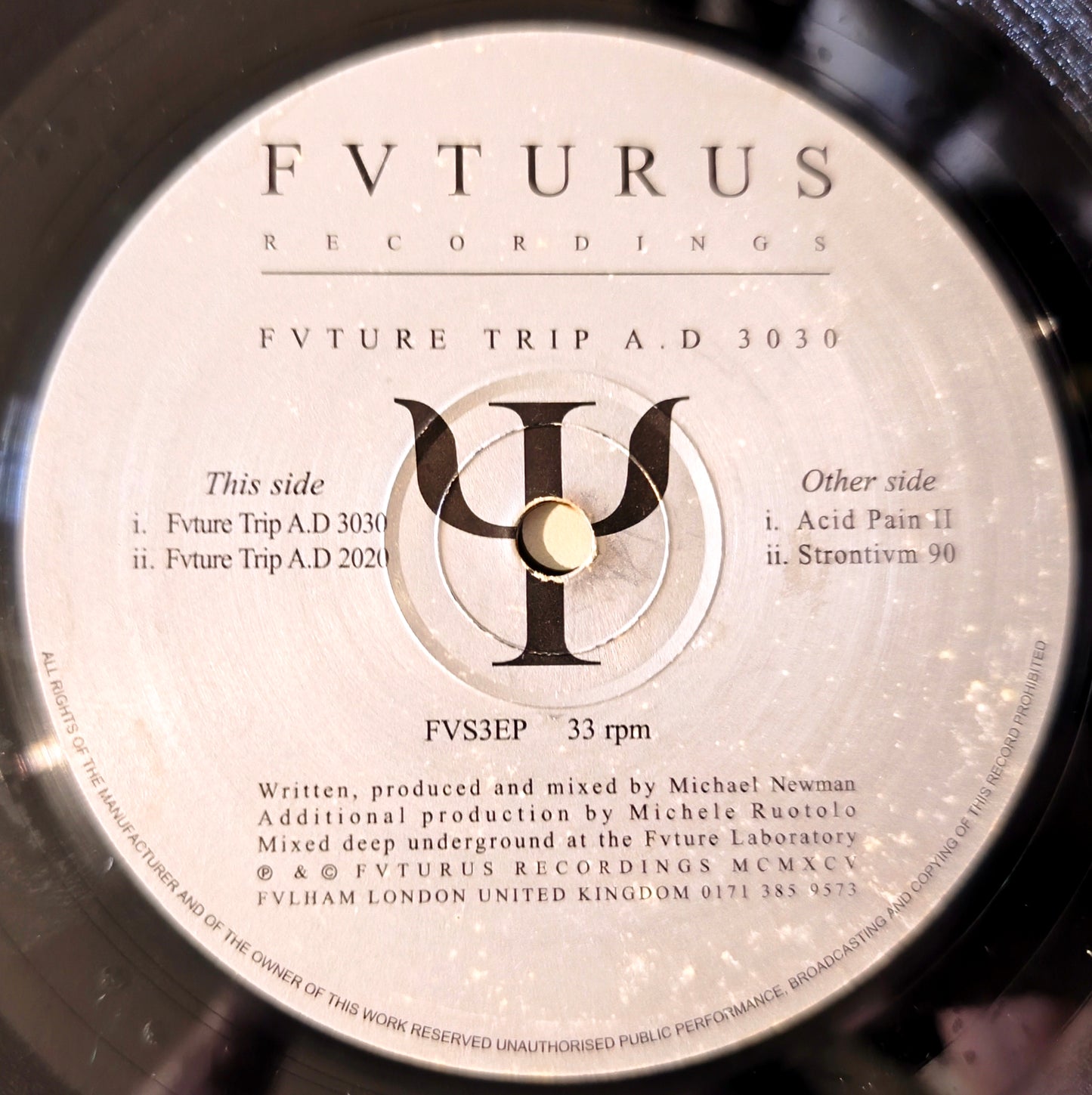 Michael Newman - Fvture Trip A.D. 3030 (Vinil 12" - Importado Inglaterra - USADO)